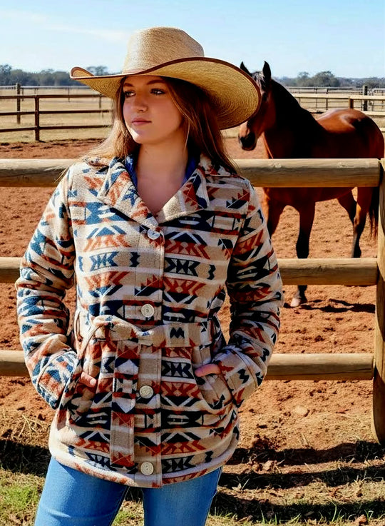 Outback Trading Valarie  Western Belted Jacket