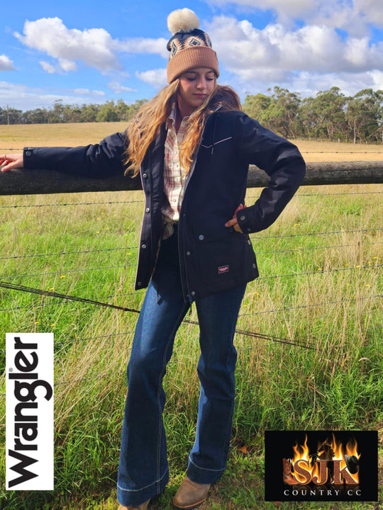 Wrangler Vicky Waterproof Winter Jacket Black/Pink