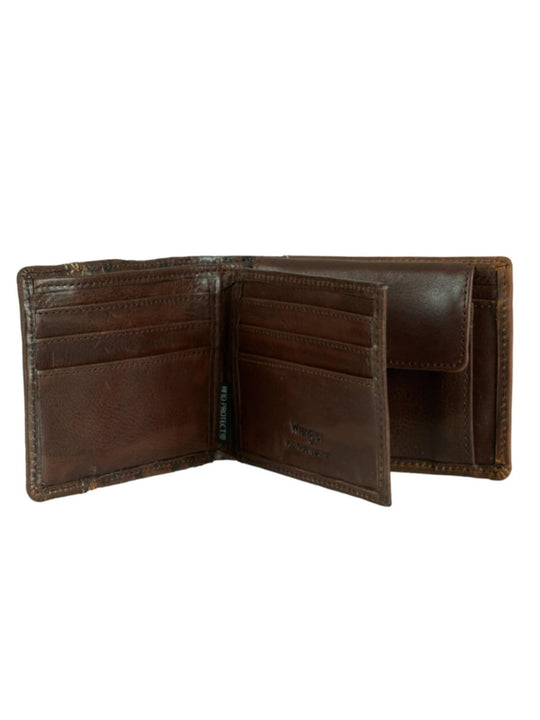 Wrangler Nash Tri Fold Leather Wallet