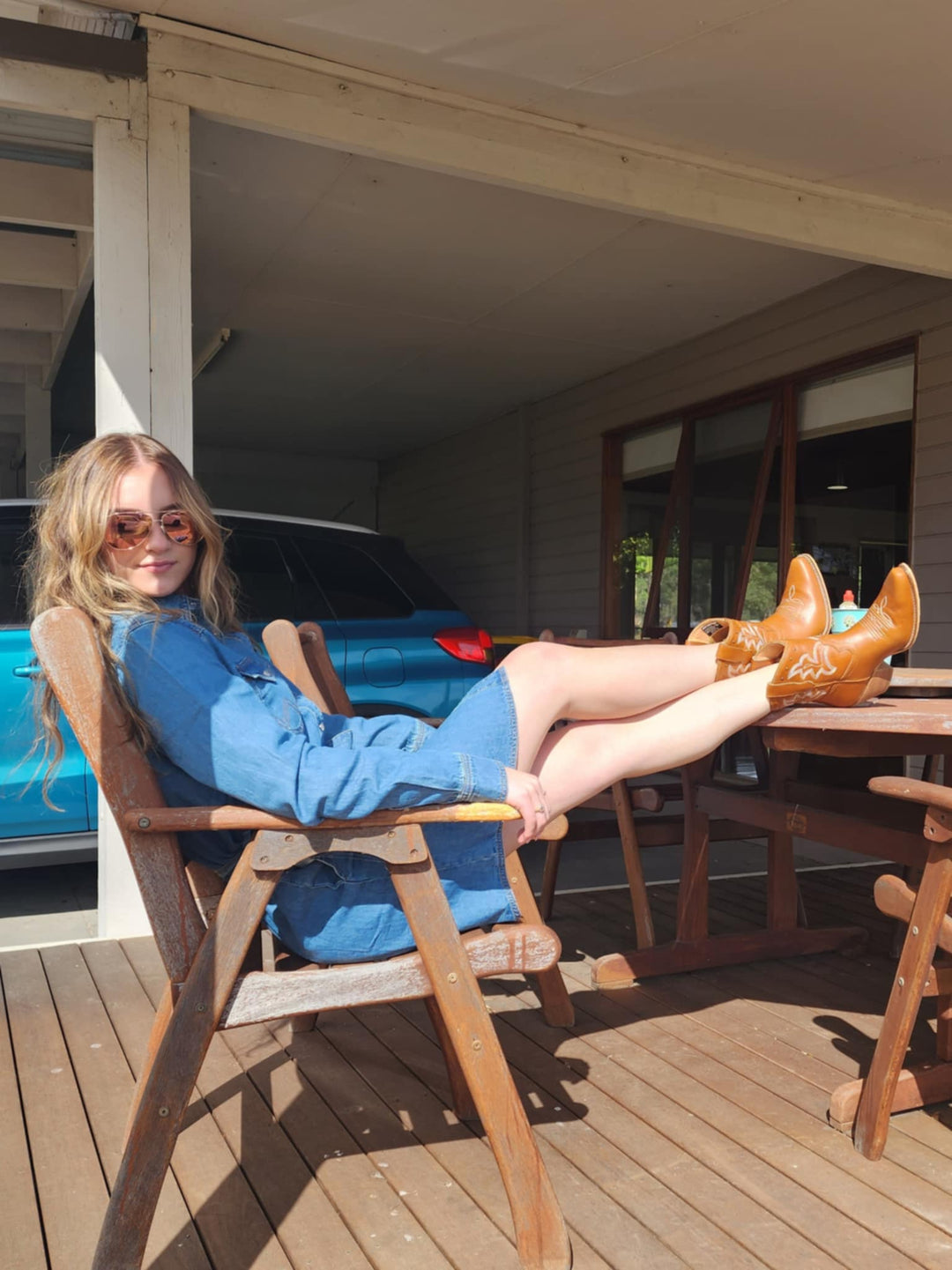 Dress - Wrangler Wendy Denim Western Dress