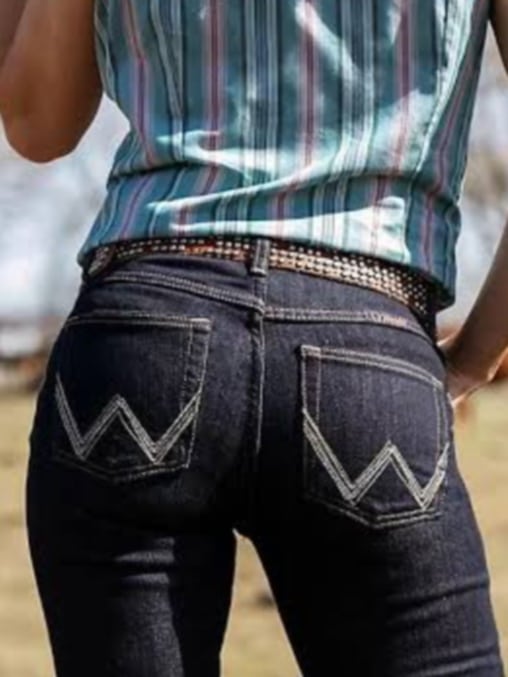 Wrangler Dark Dynasty Q Baby Riding Jeans 34" Leg