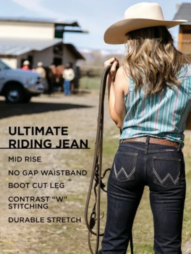 Wrangler Dark Dynasty Q Baby Riding Jeans 34" Leg