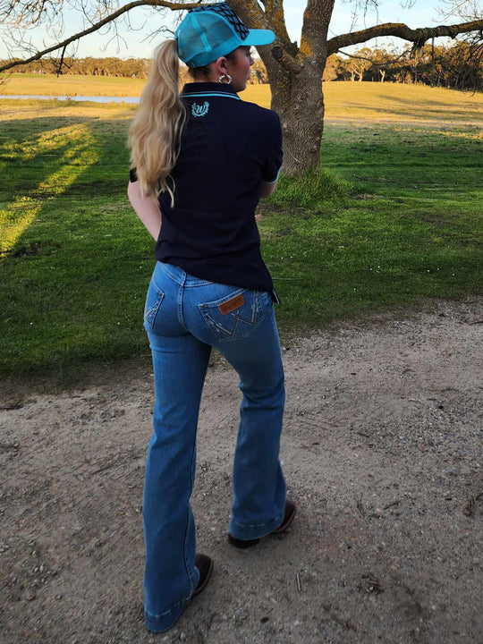 Wrangler Ladies Gerry Polo Top Navy