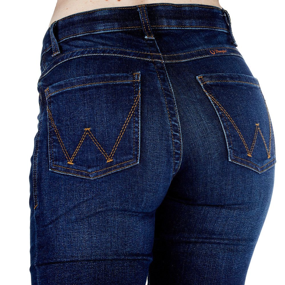 Wrangler Willow Maggie Dark Stretch Riding Jeans 34" Leg