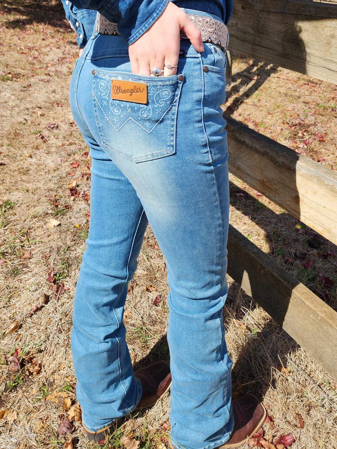 Wrangler High Rise Paige Stretch Riding Jeans