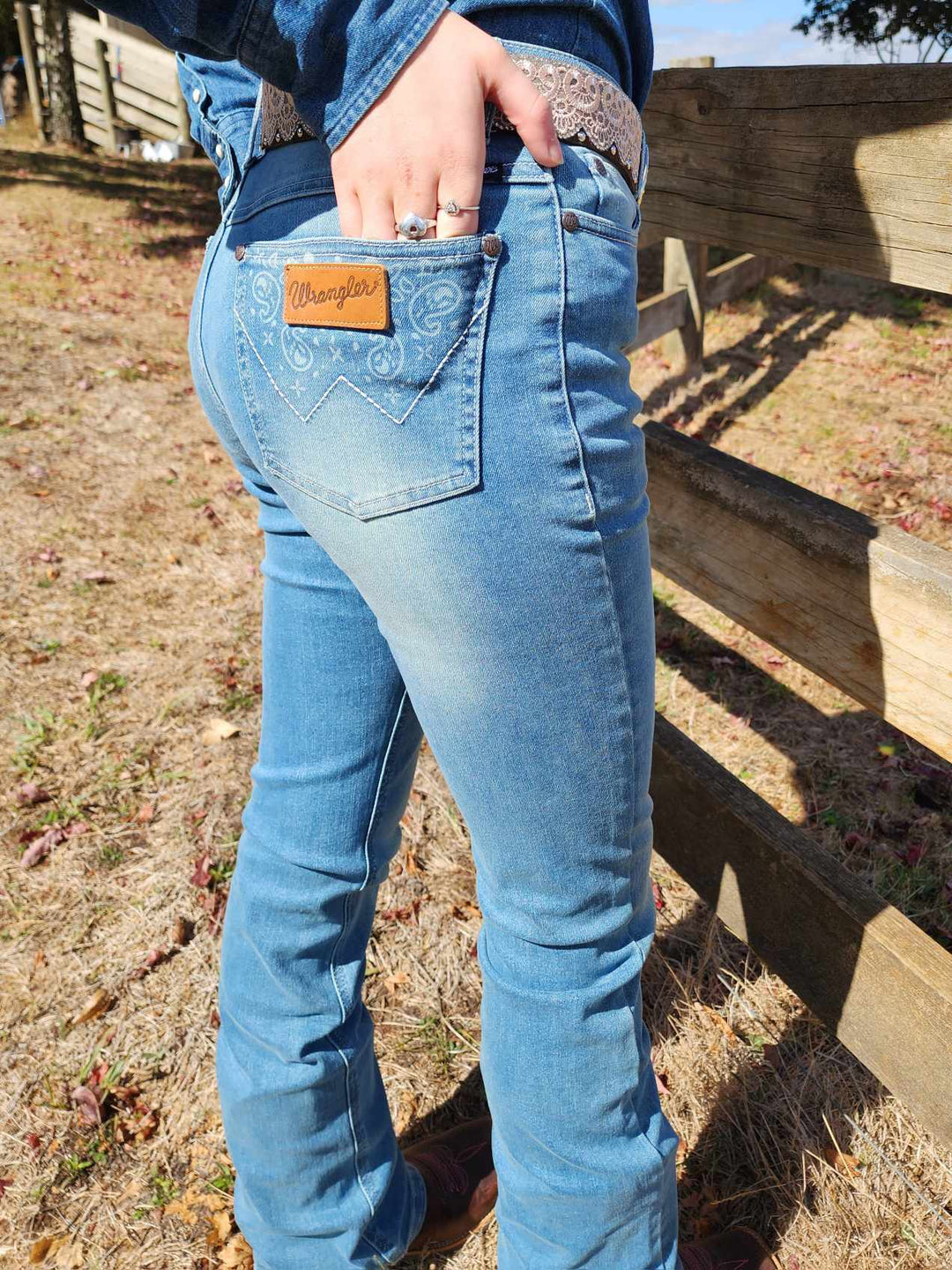 Wrangler High Rise Paige Stretch Riding Jeans
