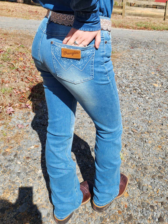 Wrangler High Rise Paige Stretch Riding Jeans