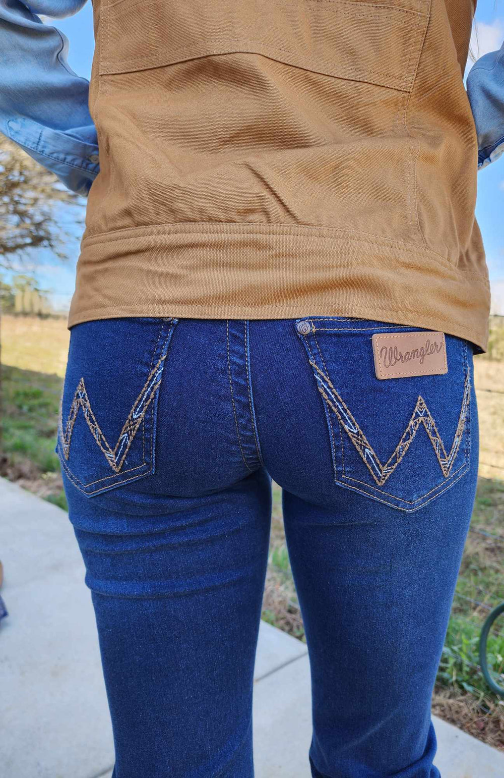 Wrangler Tia Mae Slim Leg Stretch Riding Jeans