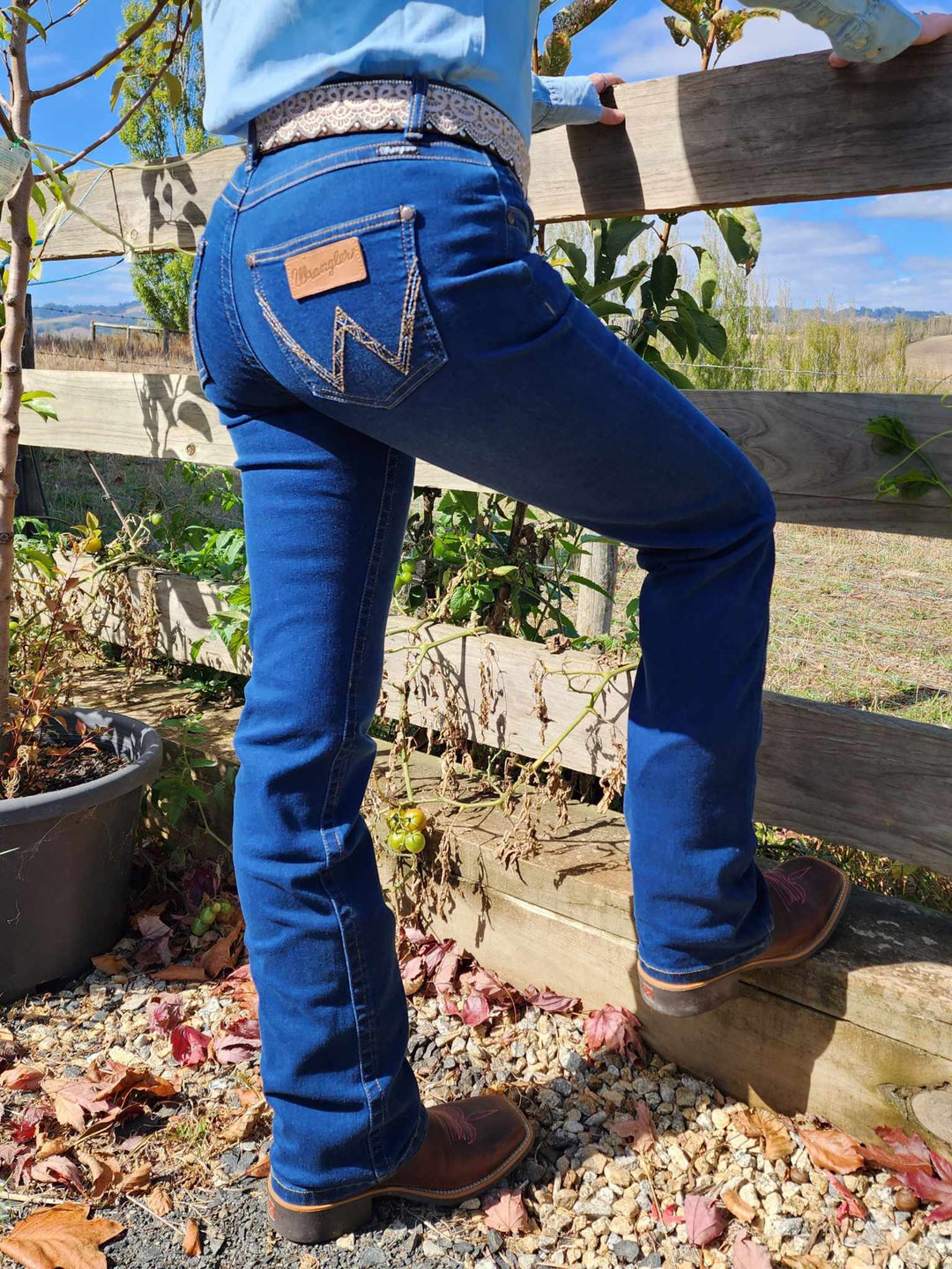 Wrangler Tia Mae Slim Leg Stretch Riding Jeans
