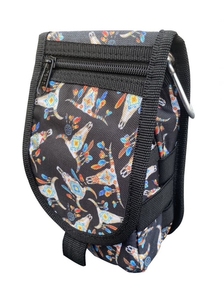 Phone Pouch -  Steer Southwestern Tribal  Print