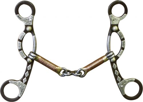 Bit - Brown steel sliding gag bit 5.5" Mouth - 210713