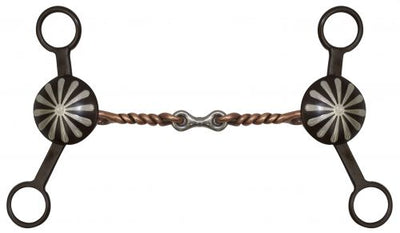Bits - 5" Brown Steel Concho Bit with Dogbone Mouth