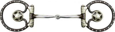 Bit - Silver Trim Western Horse Stainless Show Snaffle 5.25"