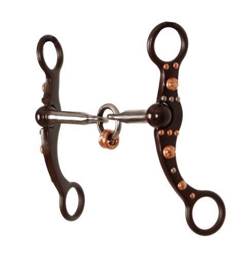 Bits - Brown Steel Bit with Copper Mouth Ring