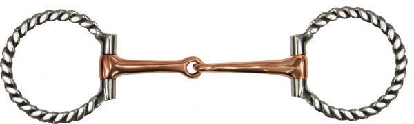 Bits - Stainless Steel & Copper D Ring Snaffle