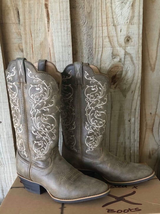Twisted X Western Bomber Brown Cowboy Boots C Width