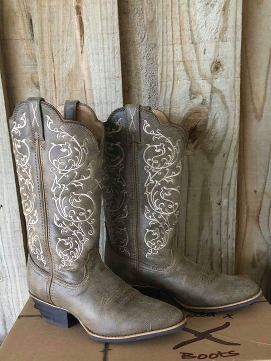 Twisted X Western Bomber Brown Cowboy Boots C Width