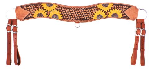 Breastcollar - Hand Painted Sunflower tripping collar