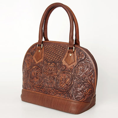 American Darling Genuine Tooled Leather Tote Handbag