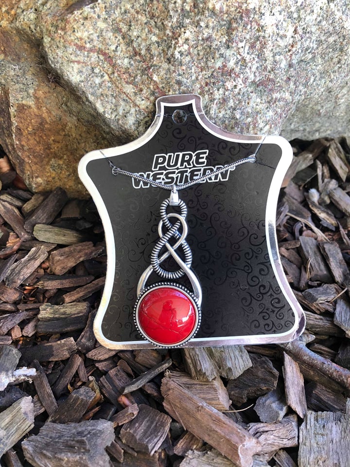 Pure Western Maryland Red Pendant Necklace