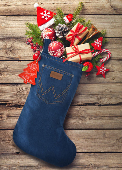 Giftware - Wrangler Denim Stocking Great Present Holder