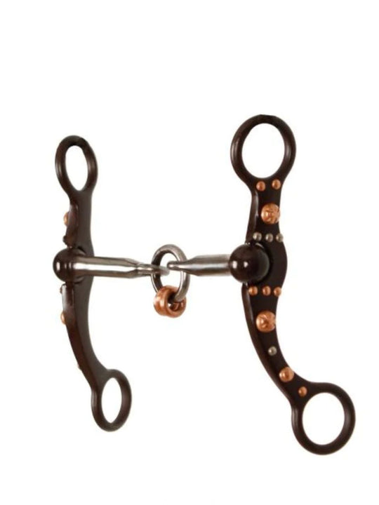 Bits - Brown Steel Bit with Copper Mouth Ring
