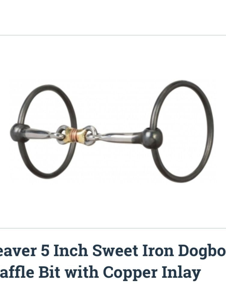 Bit - Weaver 5" Sweet Iron Dogbone Snaffle