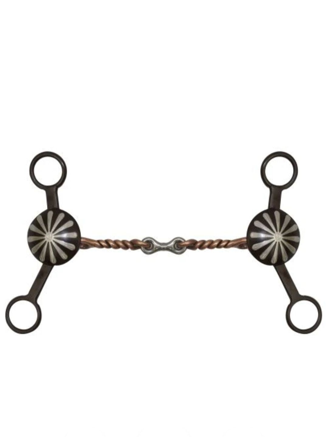 Bits - 5" Brown Steel Concho Bit with Dogbone Mouth