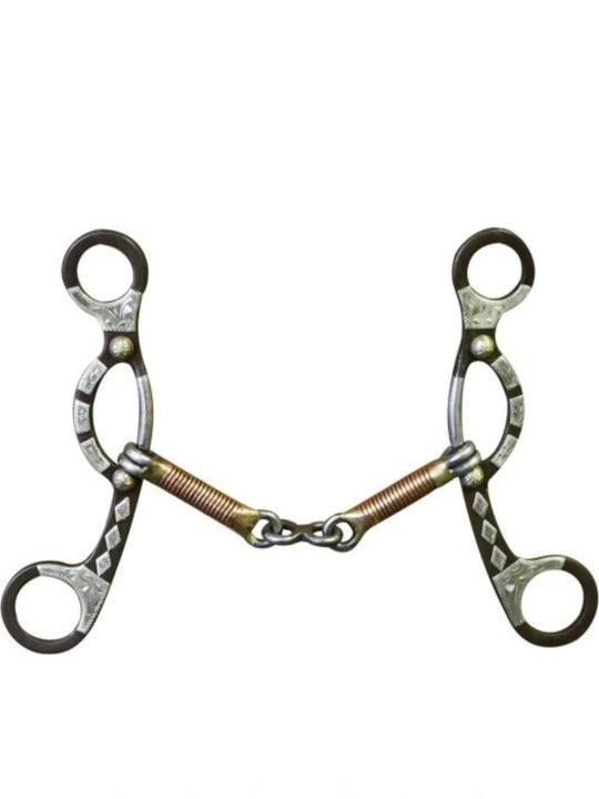 Bit - Brown steel sliding gag bit 5.5" Mouth - 210713