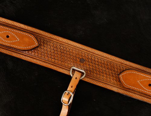 Back Rigging - Heavy Duty 3" Basketweave Leather Rigging Set