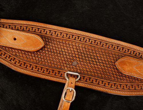 Back Rigging - Heavy Duty 5" Basketweave Leather Rigging Set