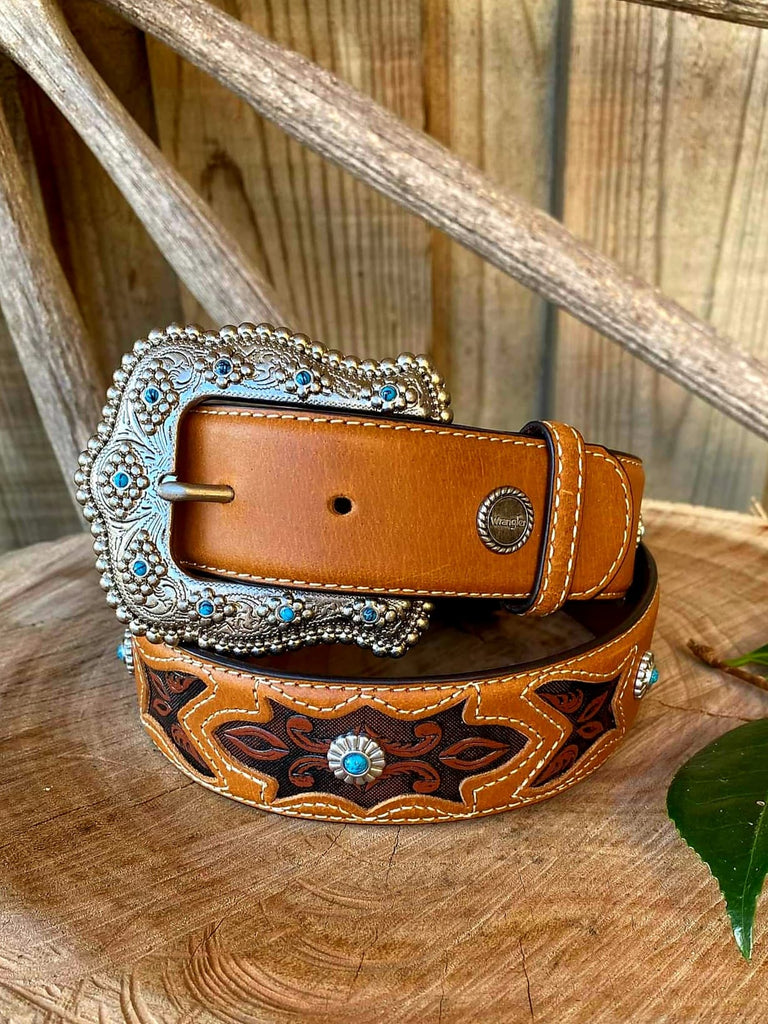 Wrangler Jessica Leather Belt – SJK Country Clothing Co display picture 3