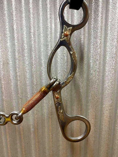 Bit -  Argentine snaffle with dogbone mouth 5.5"