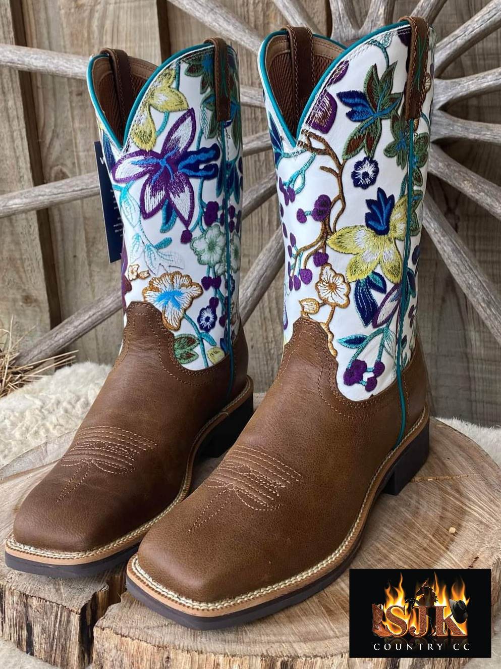 Twisted X Top Leather Hand Western Cowboy Boots Size 7/7.5