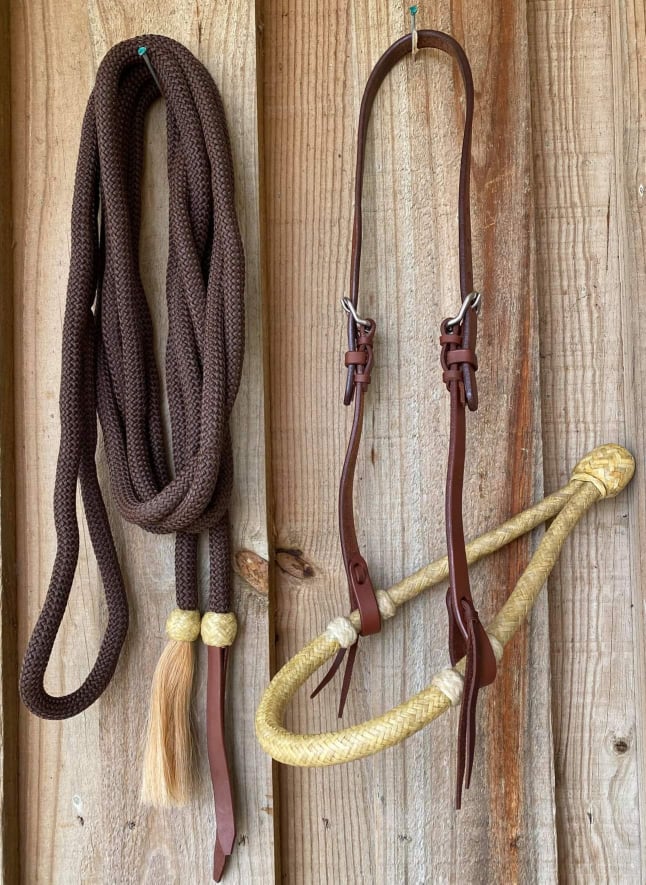 Western Bosal Bridle Show Harness Leather Bosal Western Pleasure