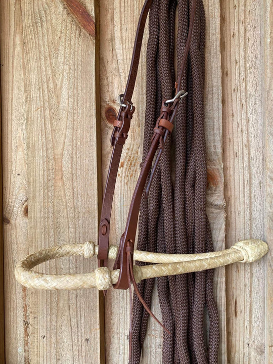 Western Bosal Bridle Show Harness Leather Bosal Western Pleasure