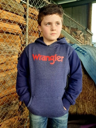 Jumper - Boys Wrangler Hooded Pull On Jumper Size 6