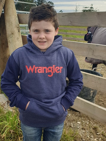 Jumper - Boys Wrangler Hooded Pull On Jumper Size 6
