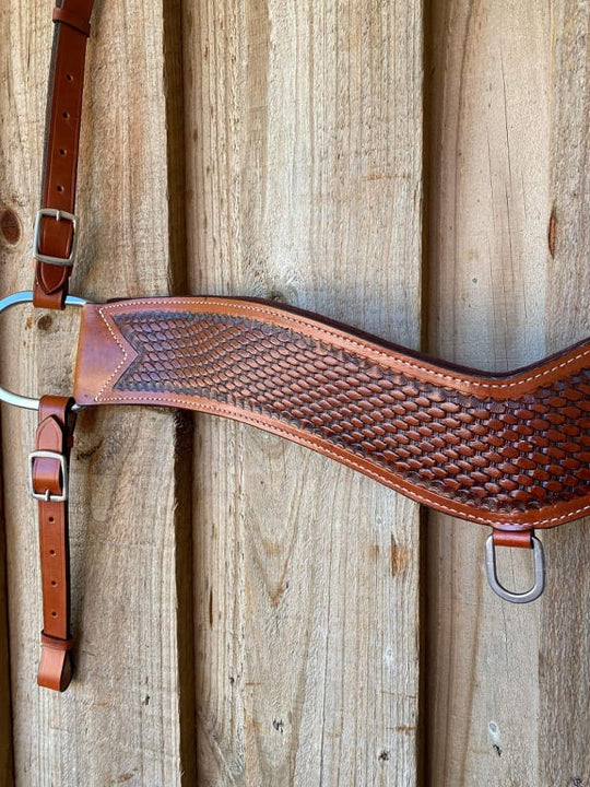Tripping - Basketweave tooled Breastcollar Breastplate