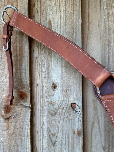 Breastcollar - Harness leather Ranch breastplate light oil