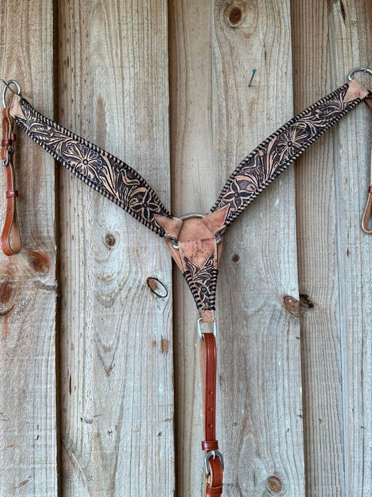 Western Tack Set - Browband Leather Bridle & Breastcollar Tack Set