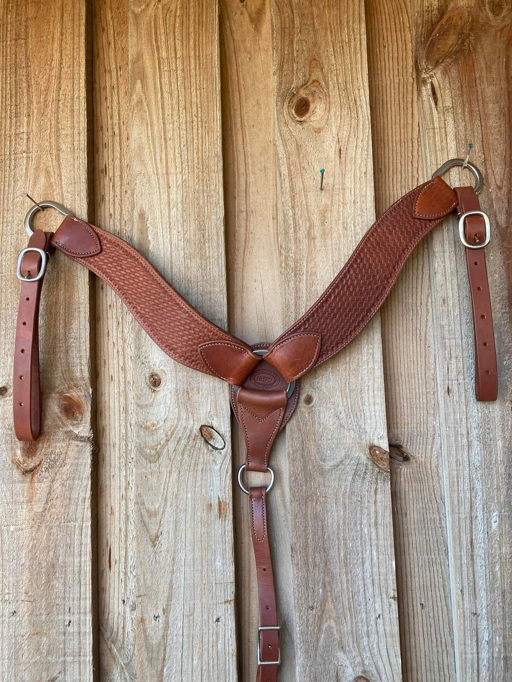 Breastcollar - High Quality Heavy Duty Contour Ranch Collar Basketweave