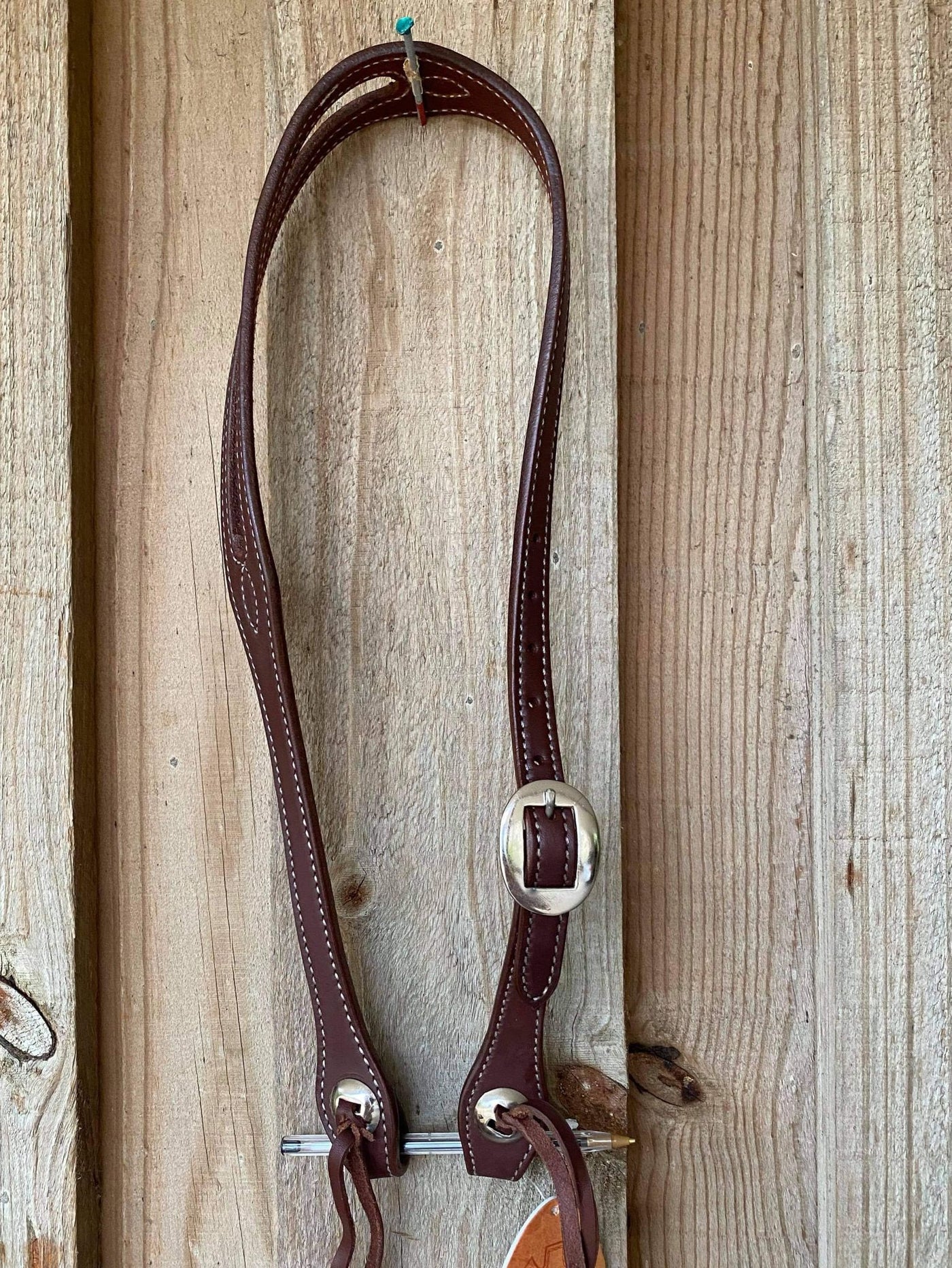 Western Bridle One Ear Heavy Oil with Concho