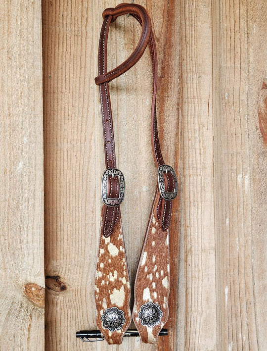 Western Bridle One Ear High Quality Leather Hair on USA Made