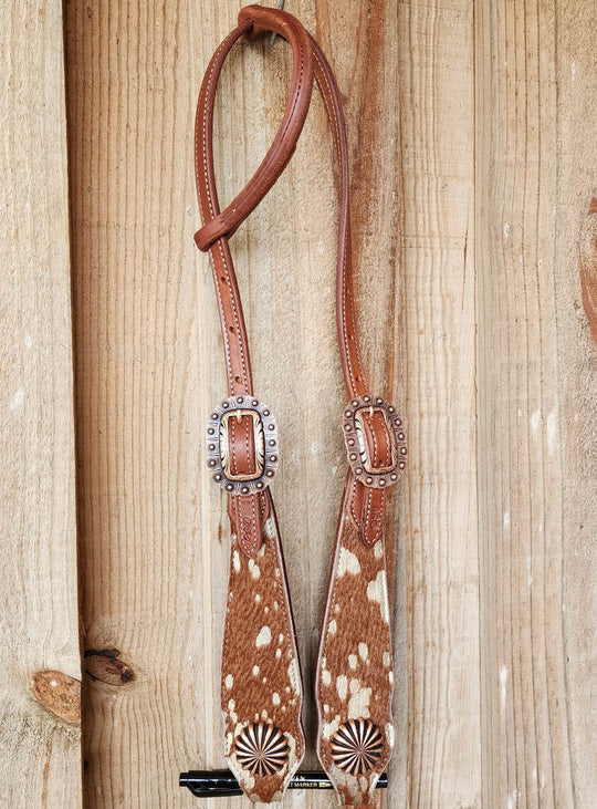 Western Bridle One Ear High Quality Leather Hair on USA Made