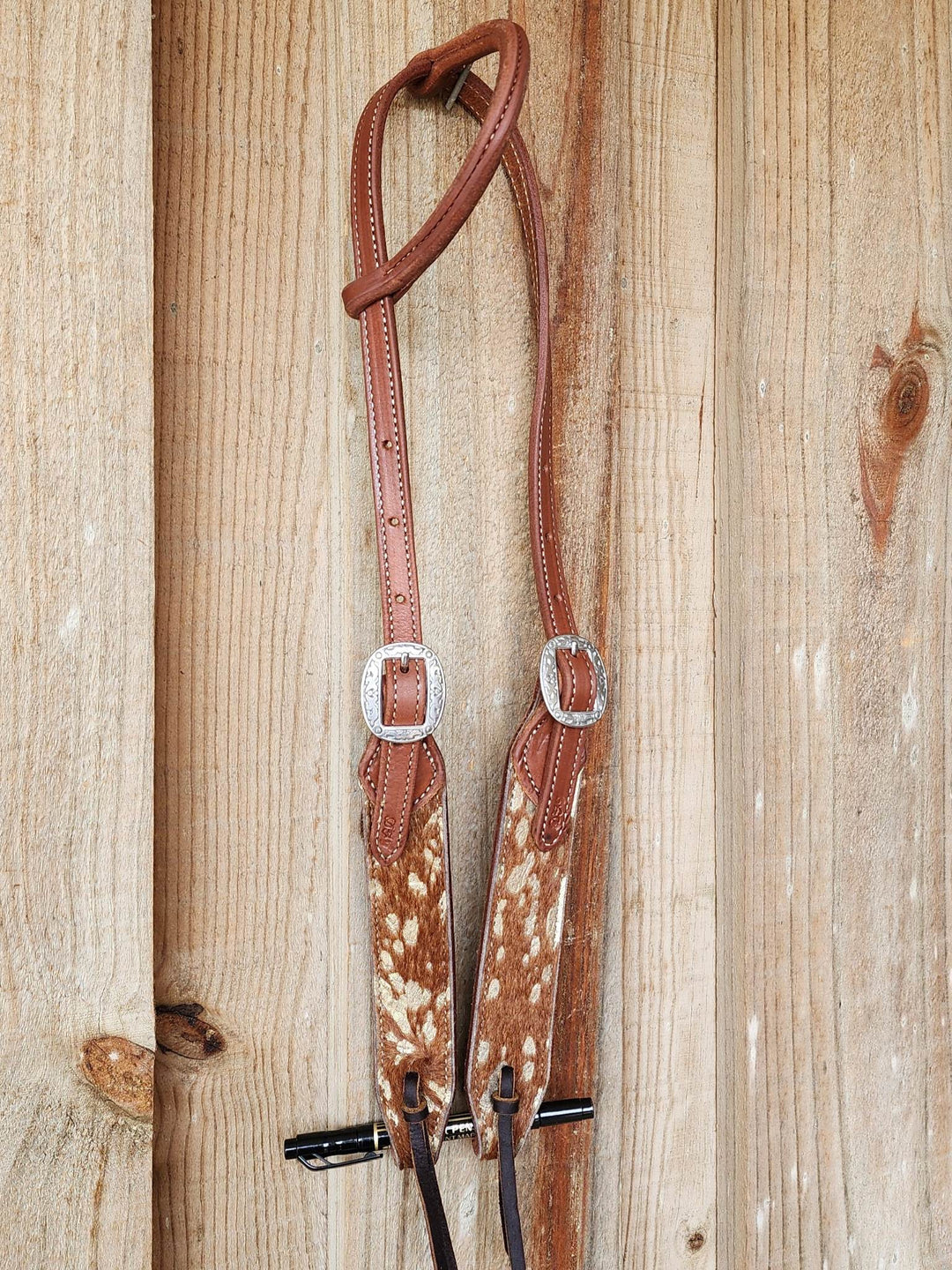 Western Bridle One Ear High Quality Leather Hair on USA Made