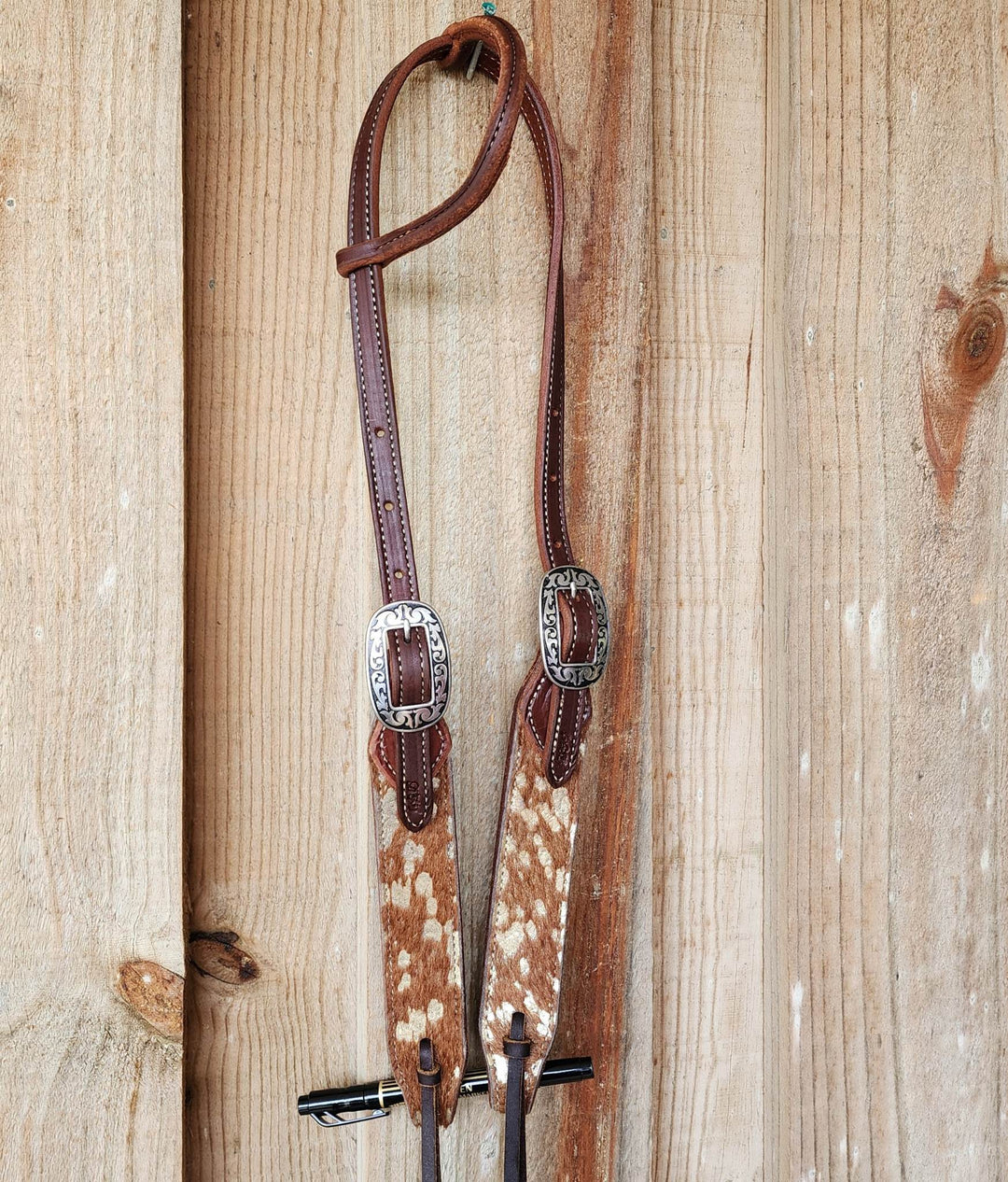 Western Bridle One Ear High Quality Leather Hair on USA Made