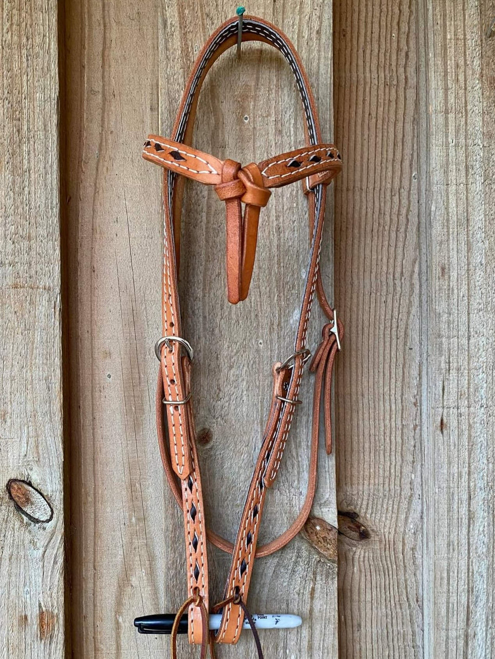 Western Bridle FUTURITY chocolate BUCKSTITCH  HEADSTALL