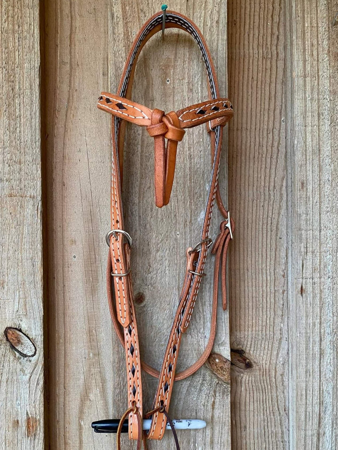 Western Bridle FUTURITY chocolate BUCKSTITCH  HEADSTALL
