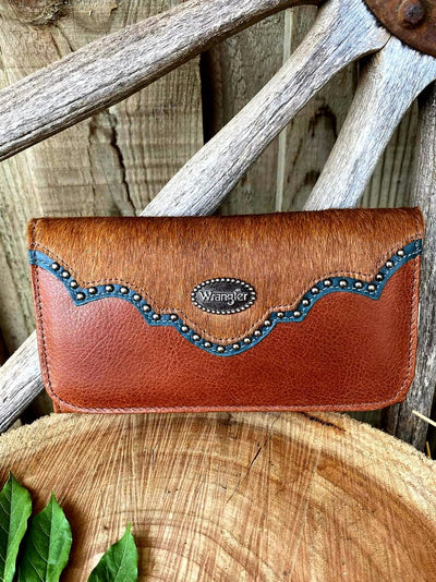 Wrangler Carlie Leather and Hair on Hide Purse Wallet